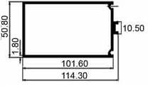 Aluminum extruded curtain wall